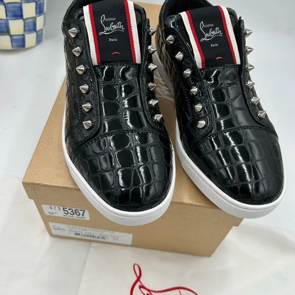 Men's Christian Louboutin F.A.V. Fique A vontade low top sneakers size 41 Italy
